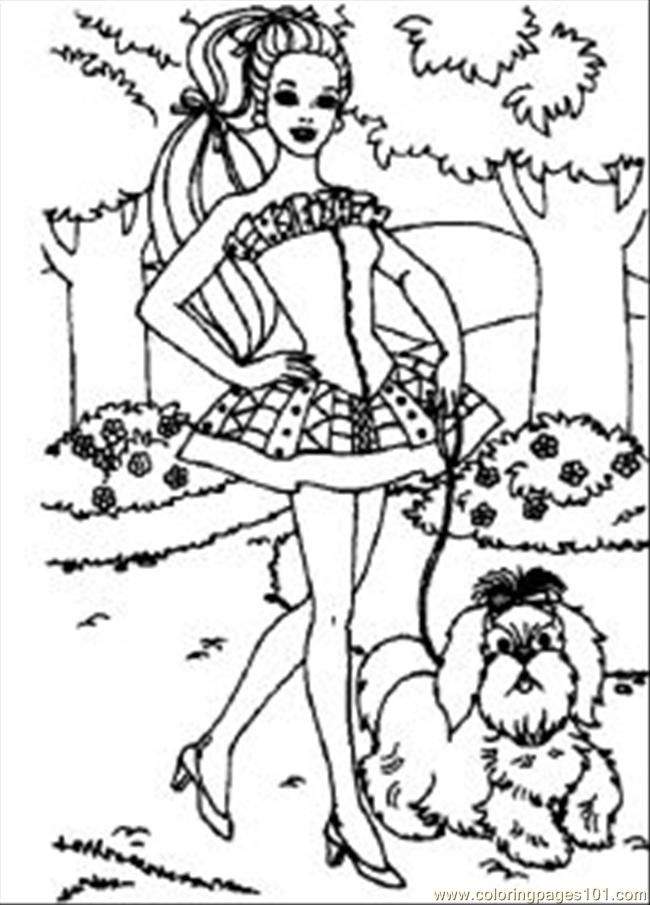 Coloring Pages 57 Barbie Coloring Pages 2 Med (Cartoons > Barbie