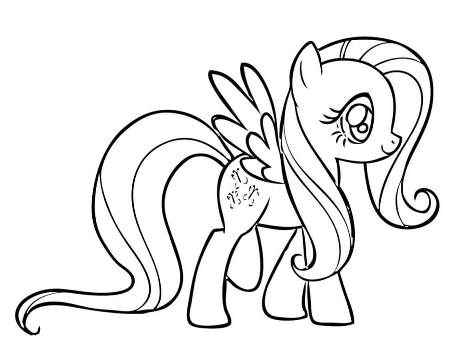 Print My Little Pony Coloring Pages Fluttershy or Download My
