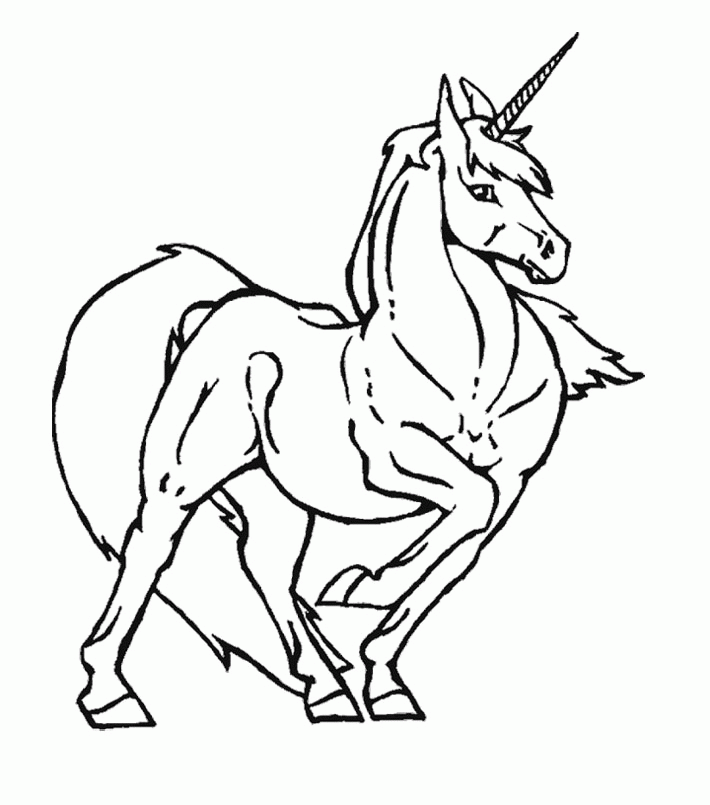 Unicorn The Gallant Coloring Pages - Unicorn Coloring Pages