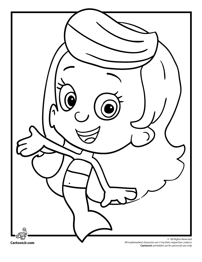 bubble guppies coloring pages