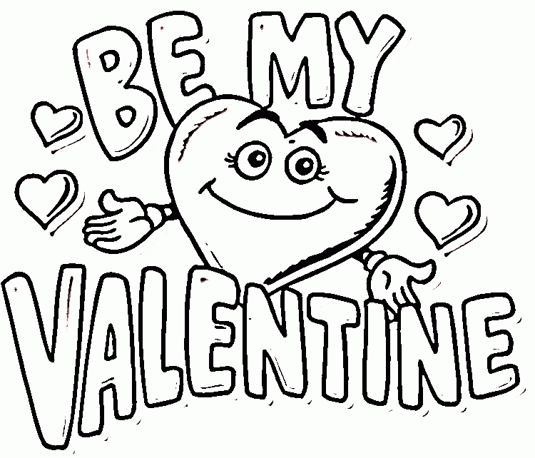 Be My Valentine - Valentines Day Coloring Pages : Coloring Pages