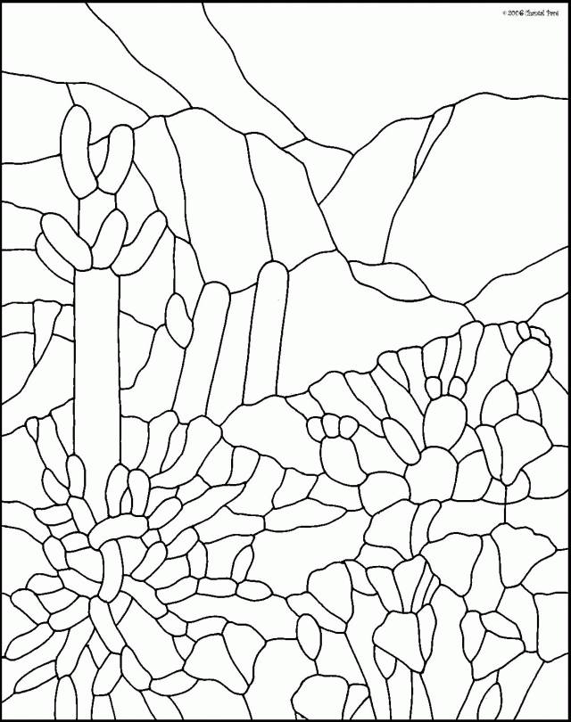 Glass Windows Coloring Page Super Stained Window Id 28386 274739