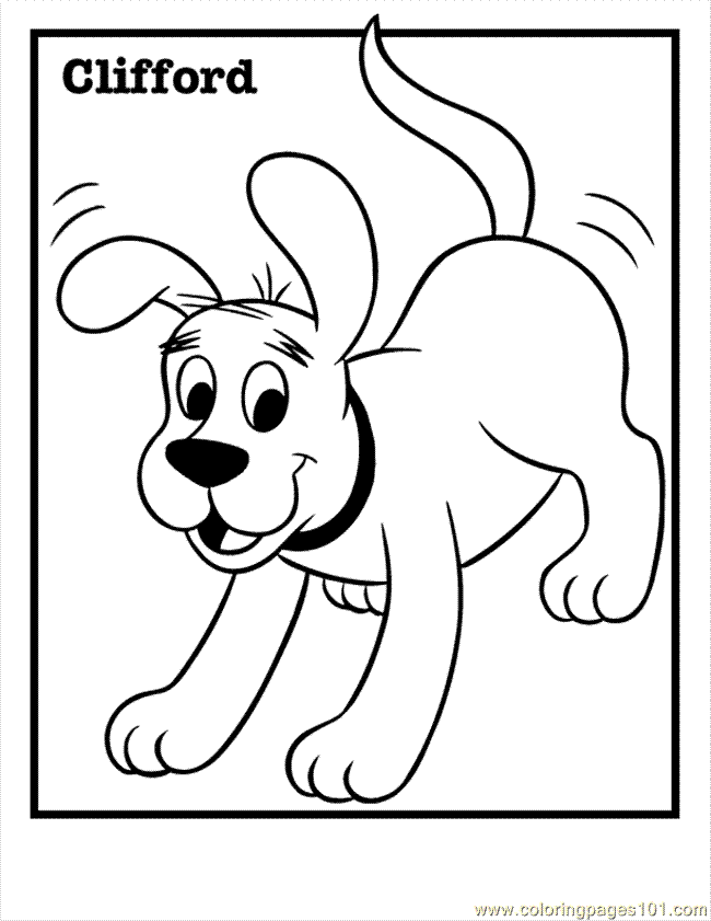 Coloring Pages Print Clifford (Cartoons > Clifford) - free