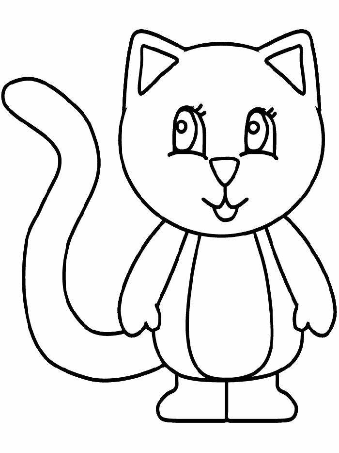 Print And Coloring Pages Cat For Kids | Coloring Pages