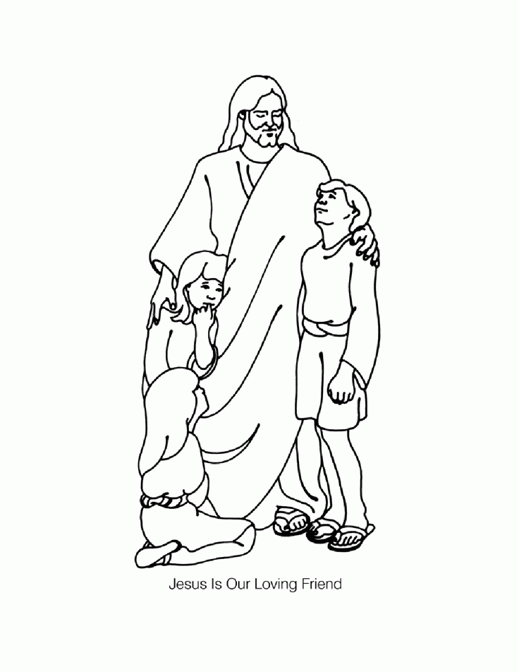 Children S Ministries Kids Page Coloring Pages Jesus Loves Kids
