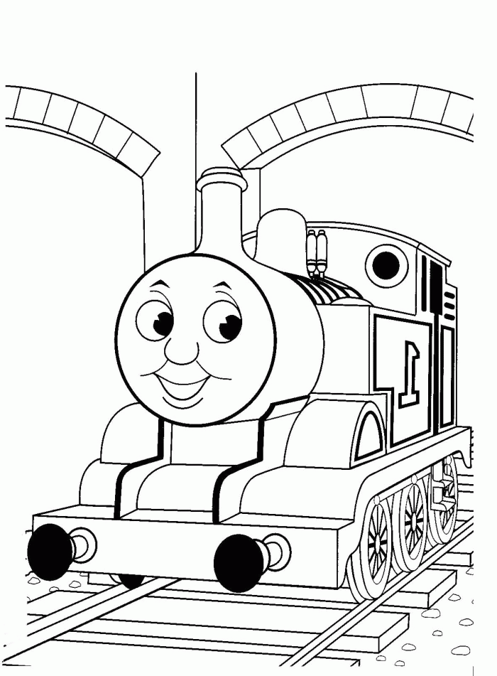 Thomas The Train Tunnels Coloring Pages - Thomas And Friends