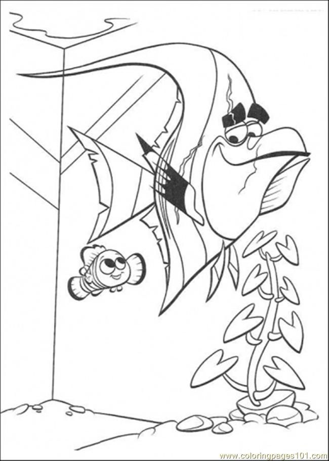finding nemo Crush Colouring Pages