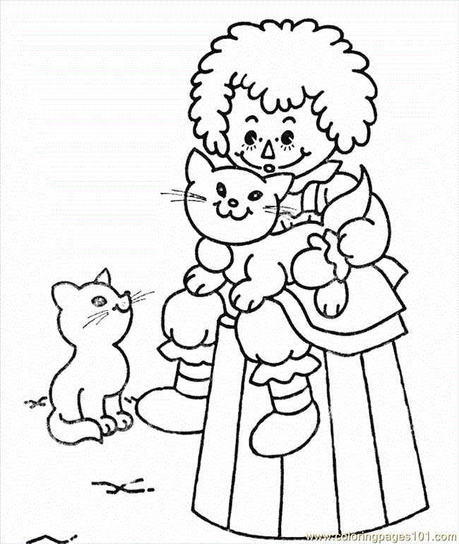 Coloring Pages Raggedy Ann and Andy (Cartoons > Raggedy Ann