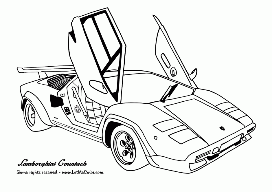 Printable Car Coloring Pages The Coloring Barn Printable 199 Car