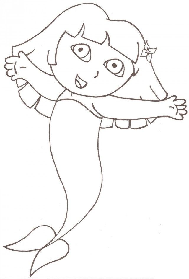 Dora Mermaid Coloring Pages Www Fanwu Org Coloring Pages For