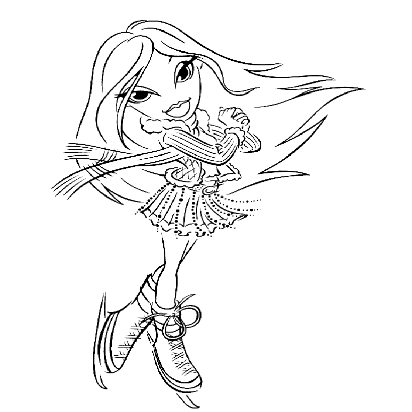 Bratz Doll Coloring Pages 445 | Free Printable Coloring Pages