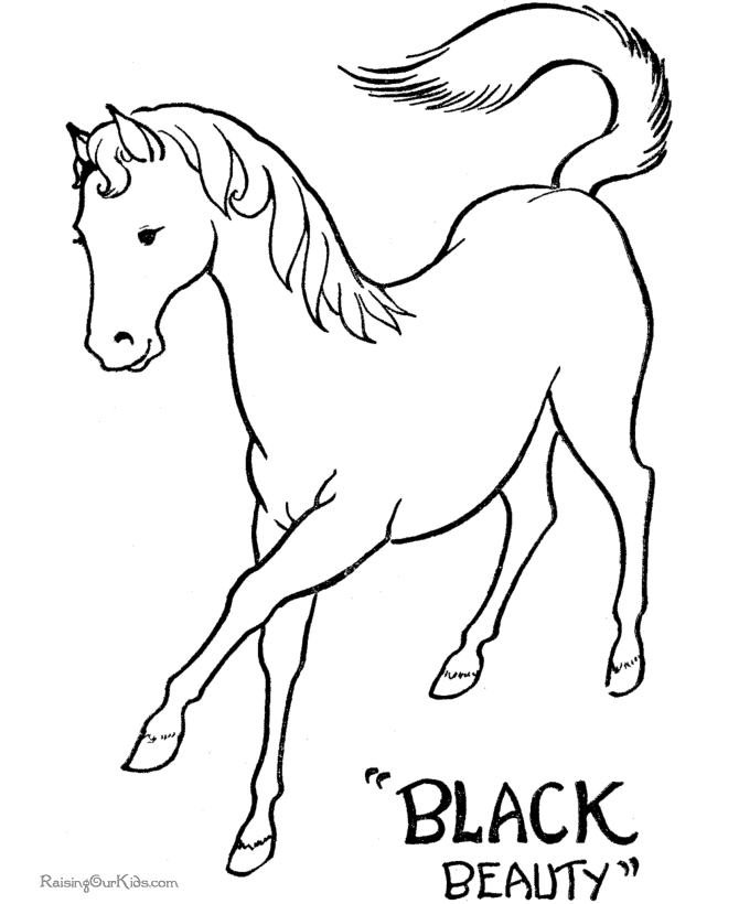 Free Printable Coloring Pages Of Horses 175 | Free Printable