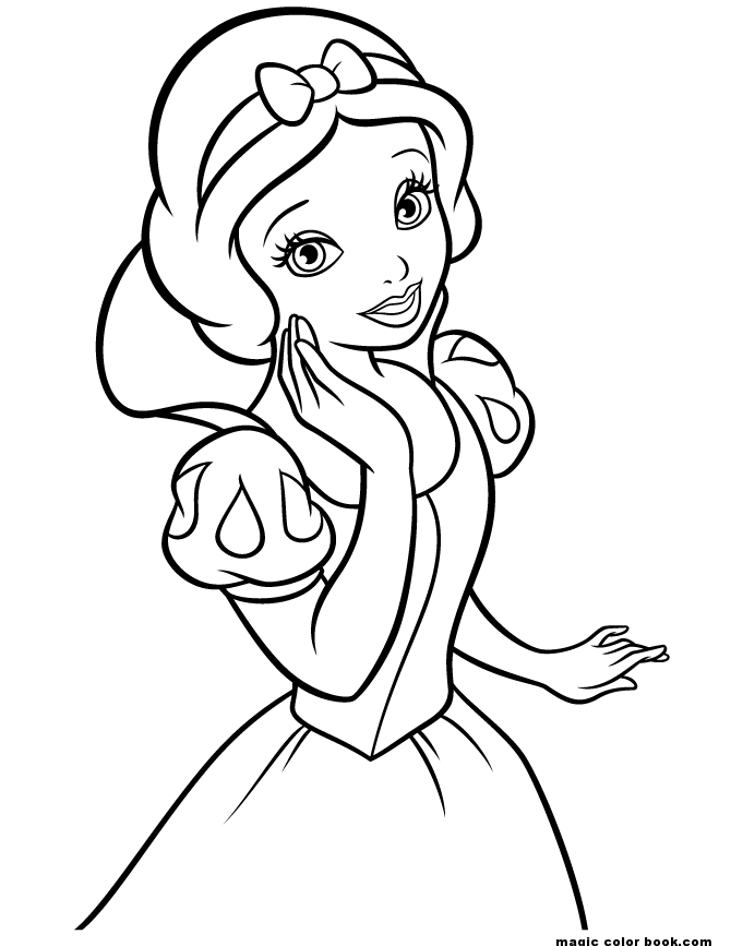 Disney snow white coloring pages