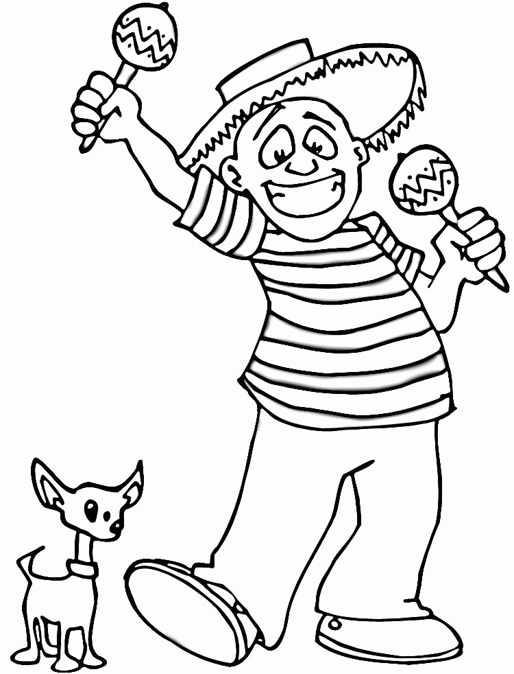 large maracas Colouring Pages