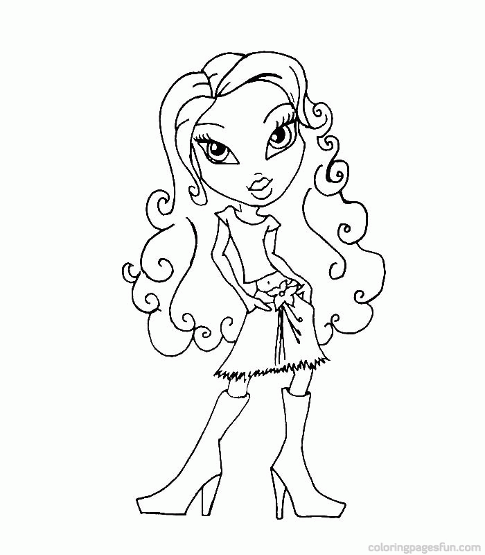 Bratz Coloring Pages 12 | Free Printable Coloring Pages