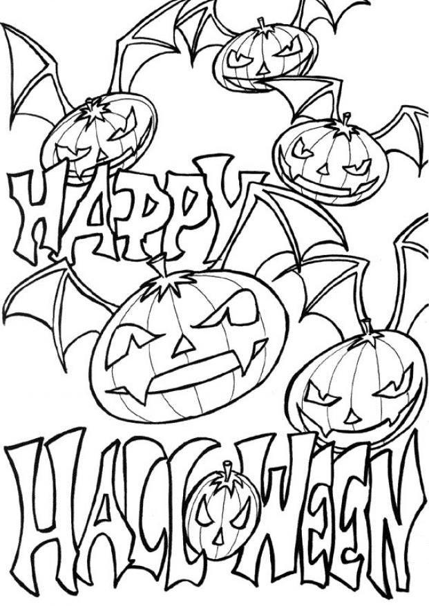 Download Happy Halloween Free Printable Pumpkin Coloring Pages