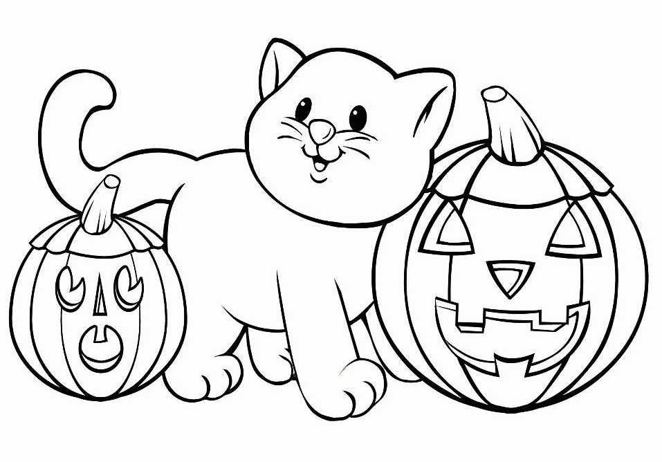 Halloween Coloring Pages Free | Free Internet Pictures