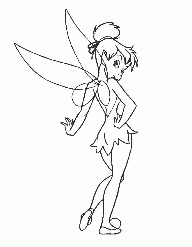 Disney Tinker Bell Coloring Pages #14 | Disney Coloring Pages