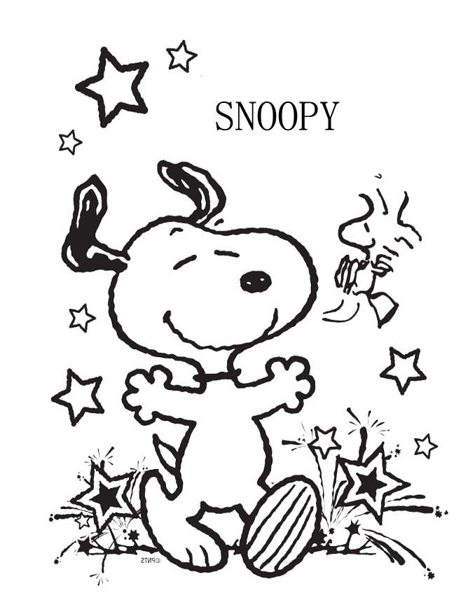 Snoopy-Very-Happy-Coloring-