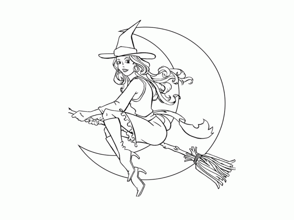 Fairy Moon Halloween Coloring Pages Coloring Pages To Print 88873