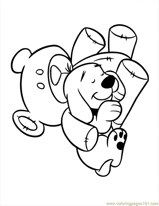 Coloring Pages Sleepy (Cartoons > Clifford) - free printable