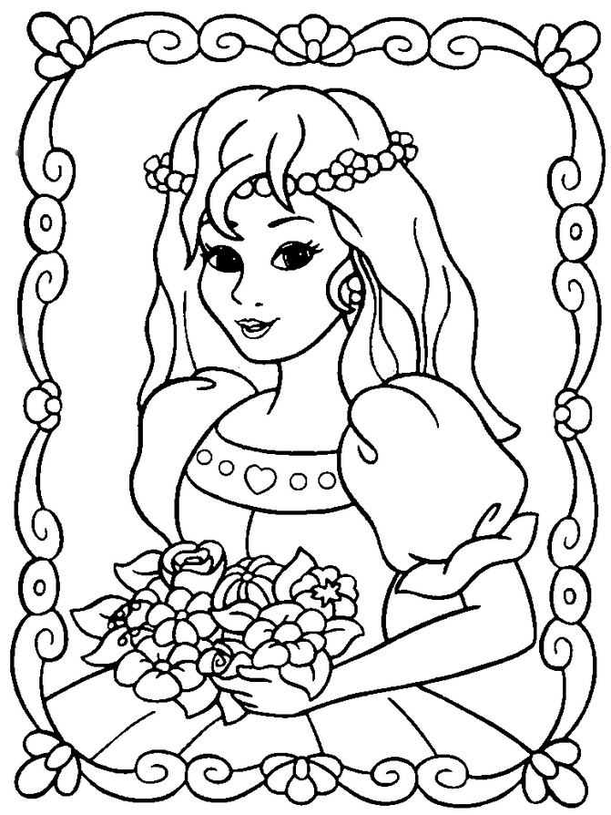 Printable princess-coloring-page 