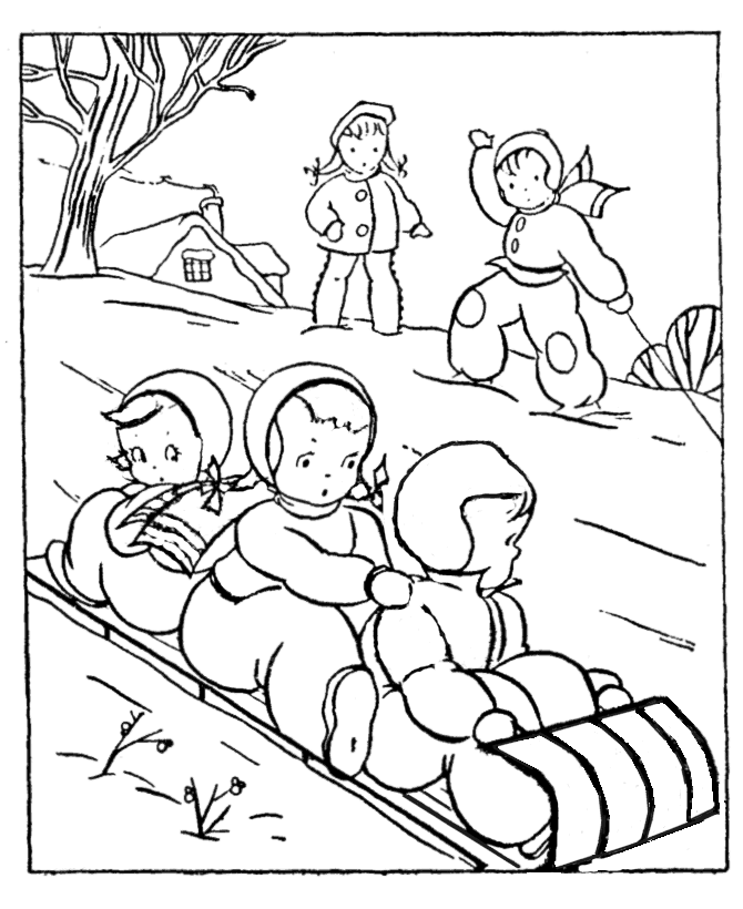 Winter Coloring Sheets | kids coloring pages | Printable Coloring