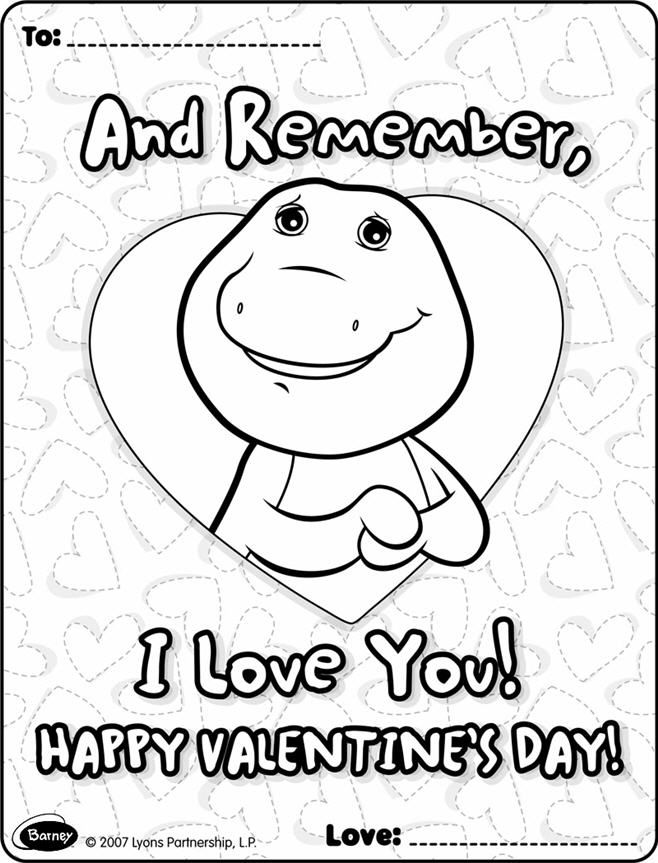 free printable barney coloring pages - Quoteko.com