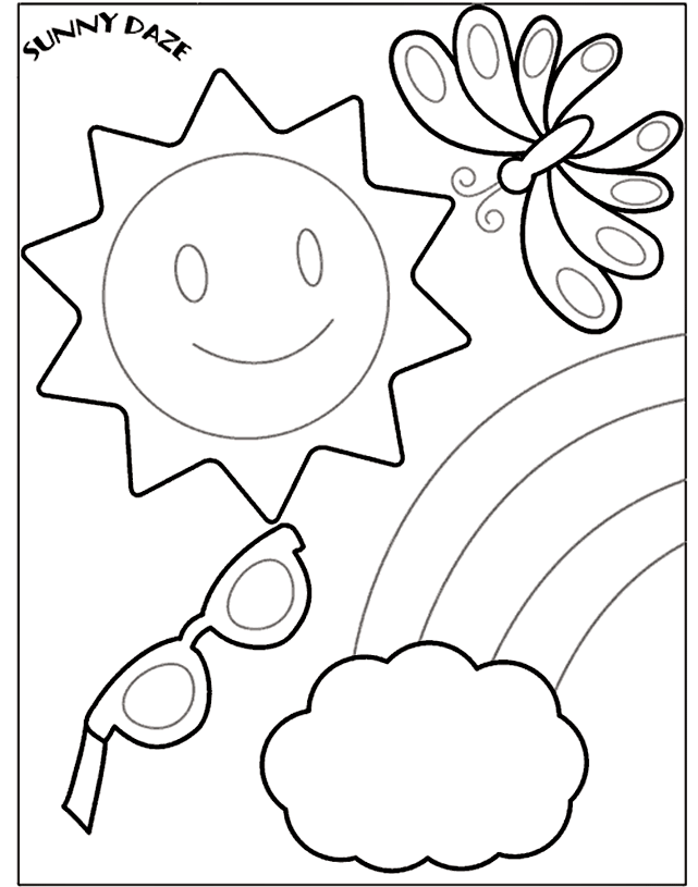 Summer Coloring Pages Holiday | Free Printable Coloring Pages