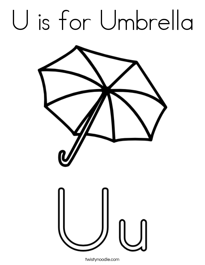 Umbrella Coloring Page | Coloring Pages