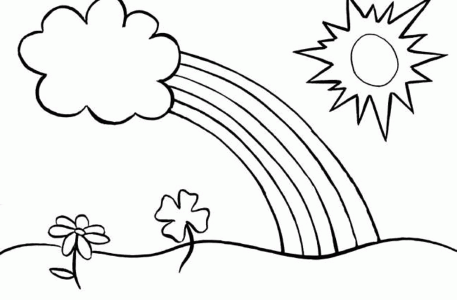 January Coloring Pages Kidsprintable Rainbow Coloring Pages For
