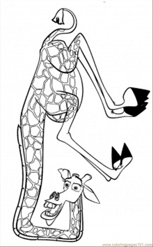 Coloring Pages Melman (Cartoons > Others) - free printable
