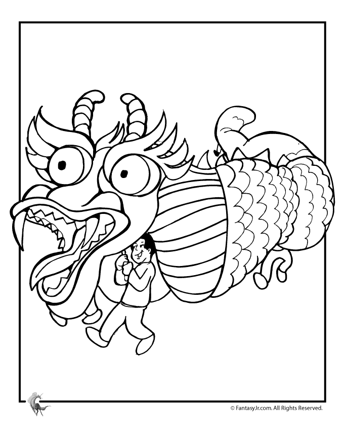 Chinese New Year Coloring Page