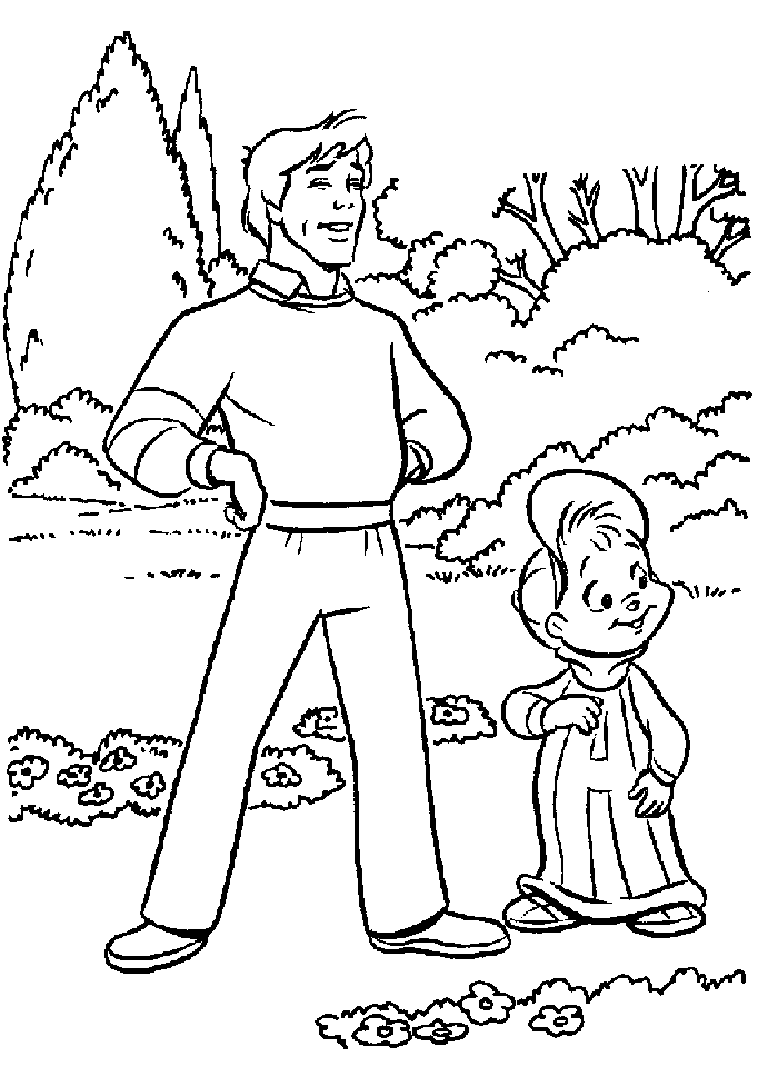 Alvin and The Chipmunks Coloring Pages | Coloring Alvin and The