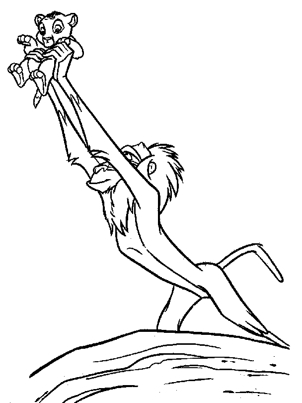 lion king 2 vitani Colouring Pages