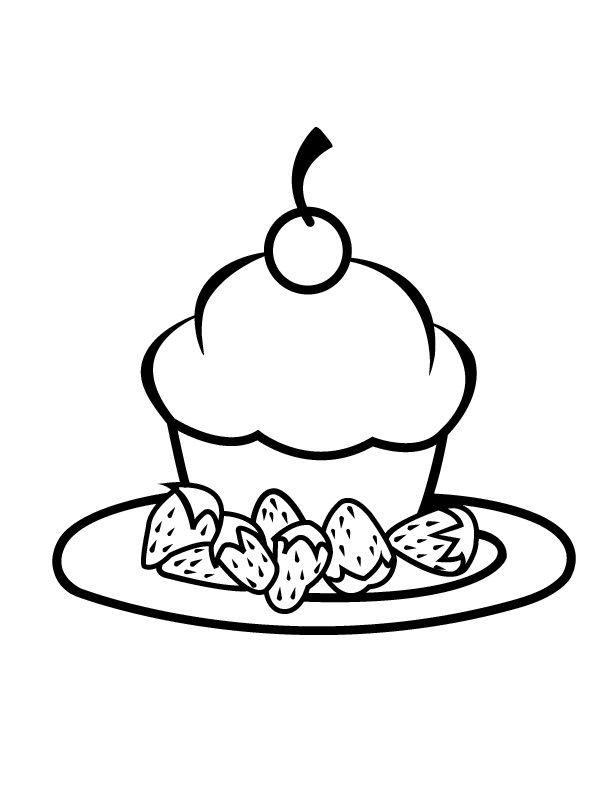 Cupcake Coloring Pages To Print