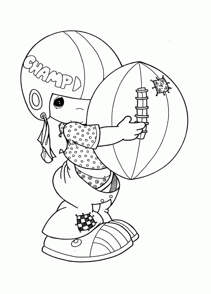 Precious Moments Bring Ball Coloring Pages For Kids - Precious