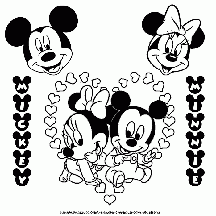 Coloring Pages Of Baby Minnie Mouse Images & Pictures - Becuo