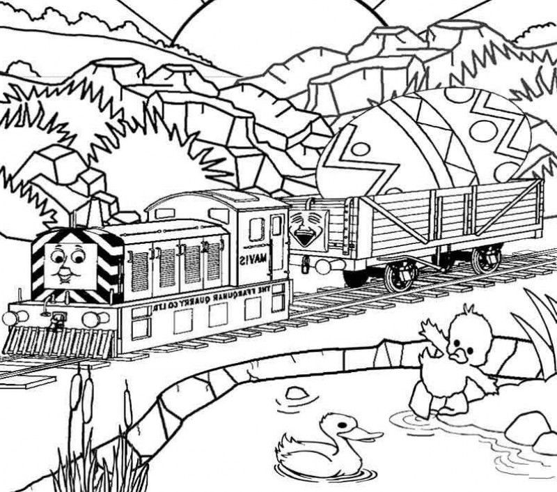 Two Thomas And Two Animals Coloring Page - Kids Colouring Pages