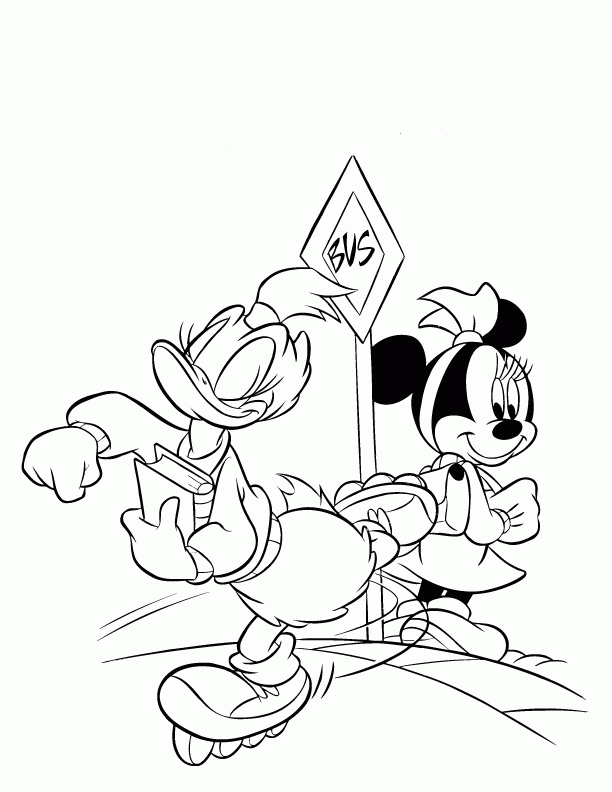 Daisy Minnie Disney Donald Duck print picture 152 | HelloColoring