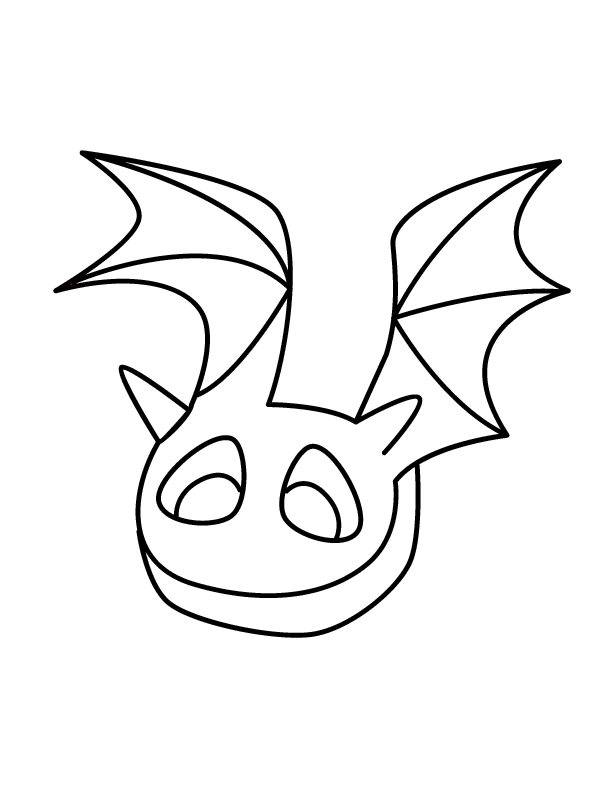 cartoon bat printable coloring in pages for kids - number 2451 online