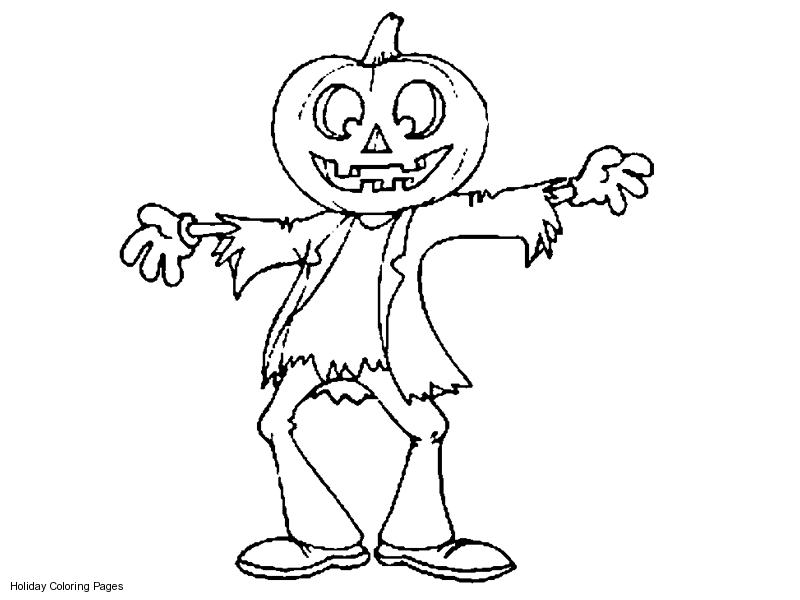 scary pumpkin coloring pages printable sheets