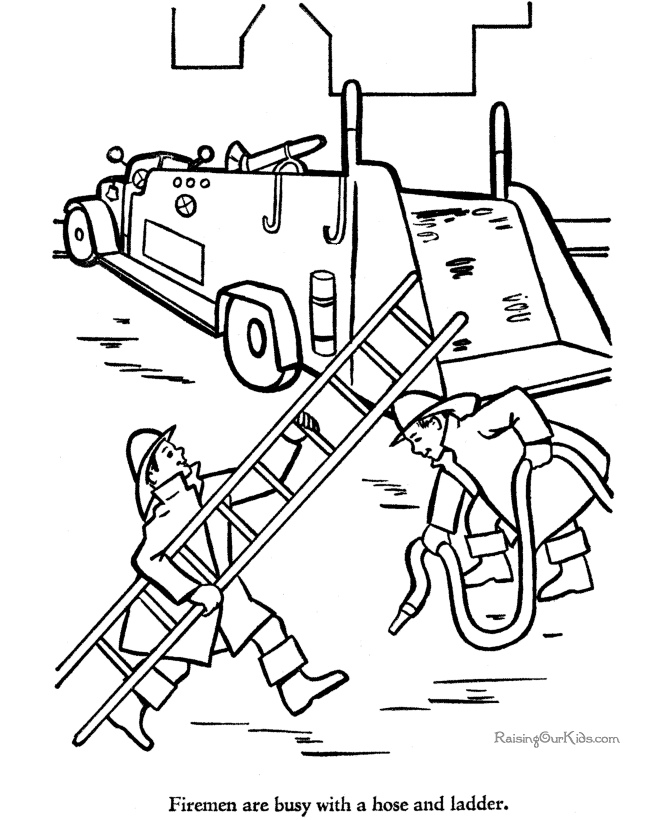 Fire Truck Coloring Pages 293 | Free Printable Coloring Pages