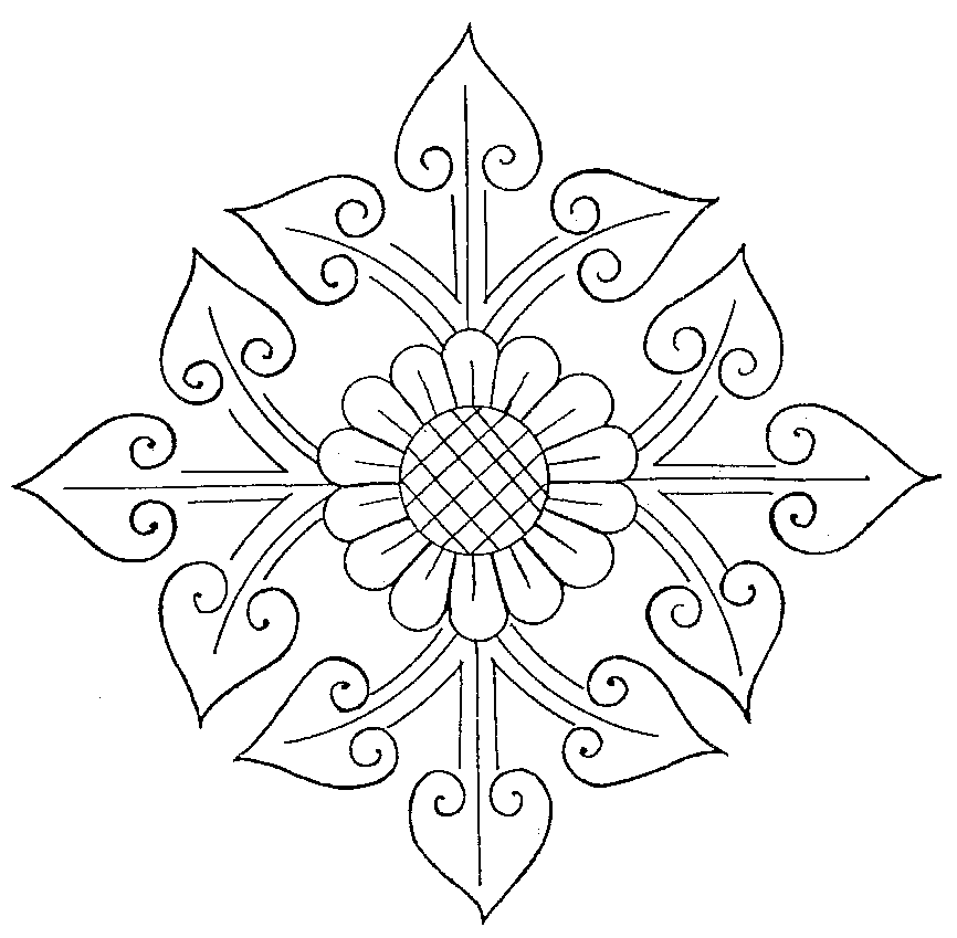 Free Embroidery Pattern: Sunflower Cross – Needle
