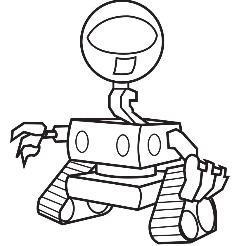coloring page illustrator robot coloring | coloring pages