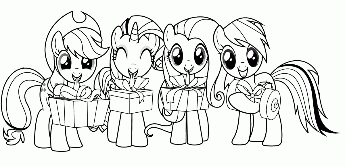 My Little Pony With Friends Coloring Page - My Little Pony
