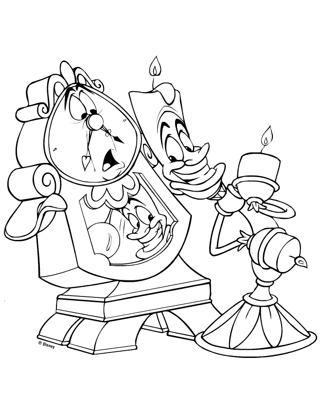 Beauty and the Beast Coloring Pages | Coloring Pages To Print