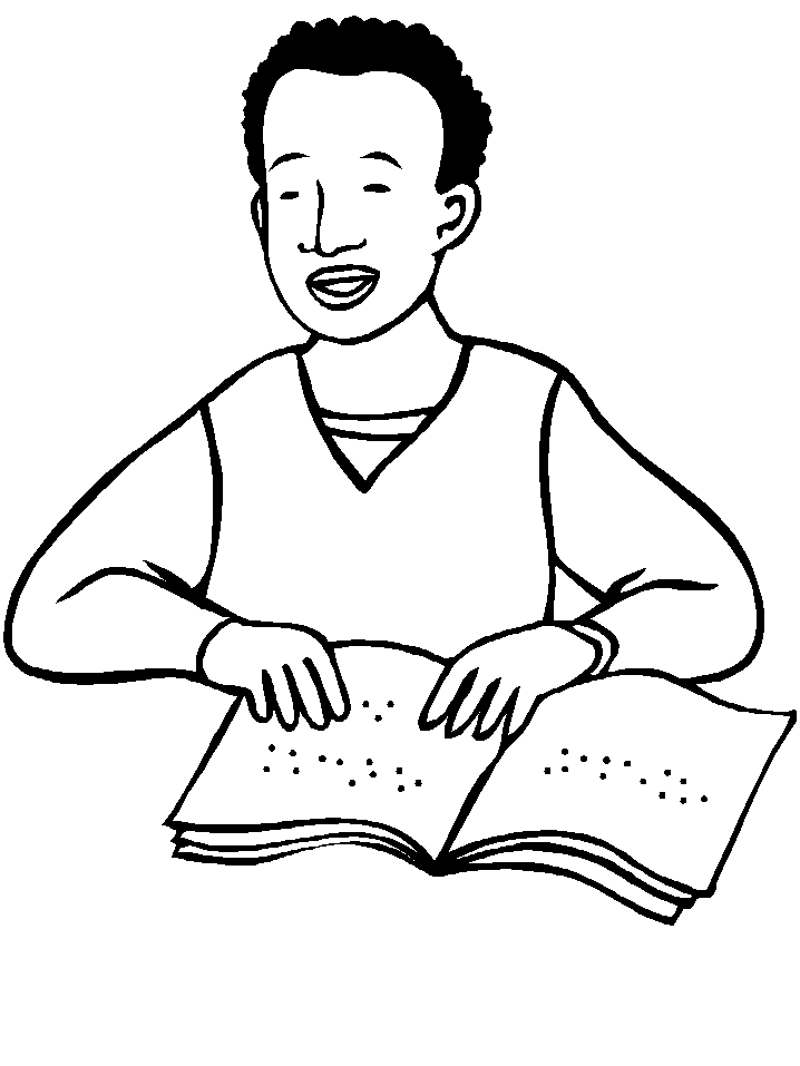 Disabilities 24 People Coloring Pages & Coloring Book