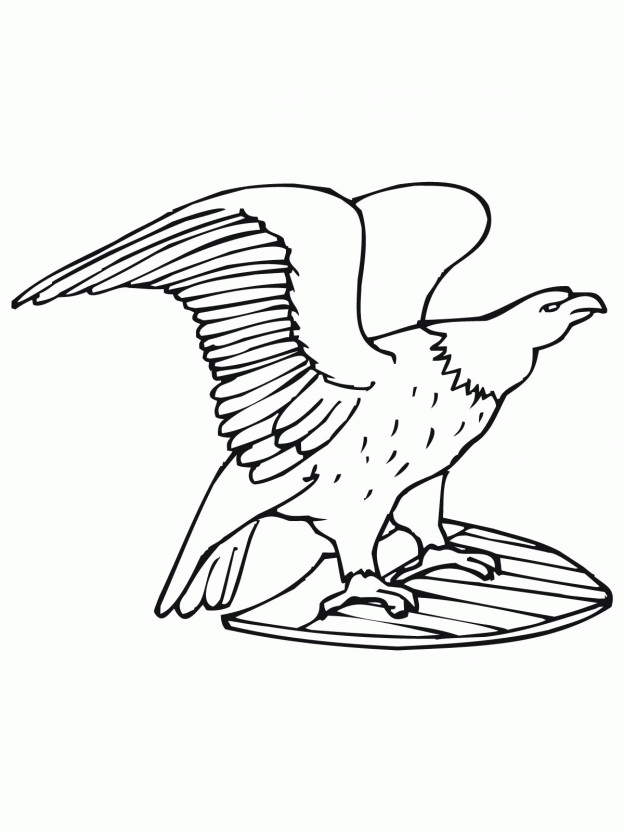 country Eagle Colouring Pages (page 2)