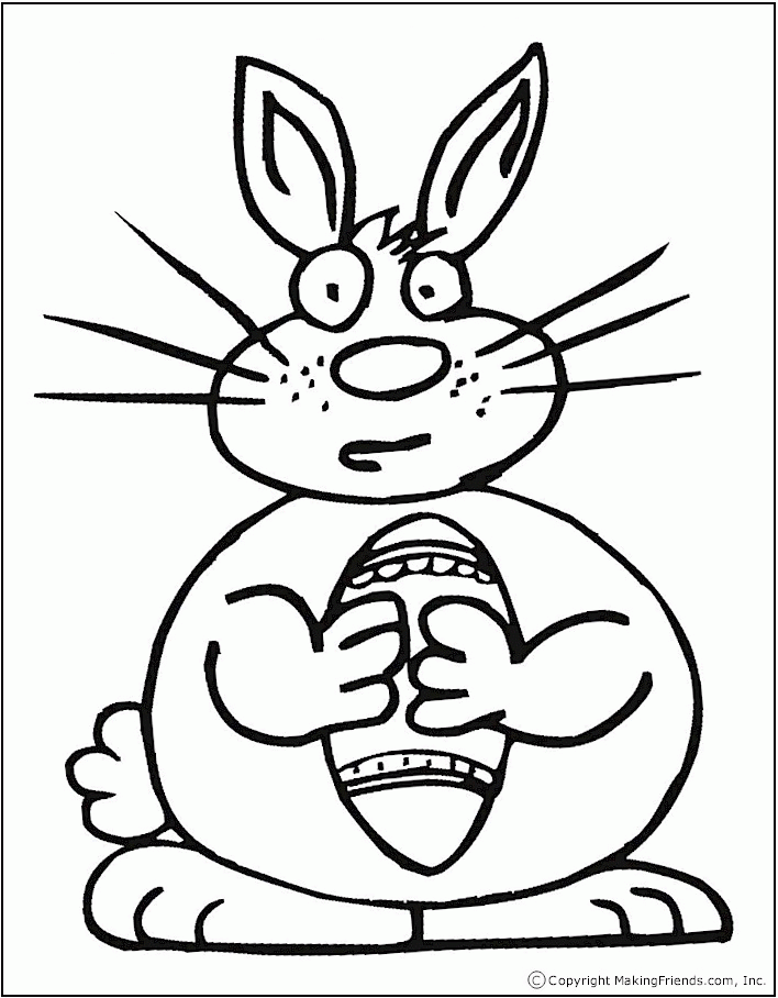 little easter bunny Colouring Pages (page 3)